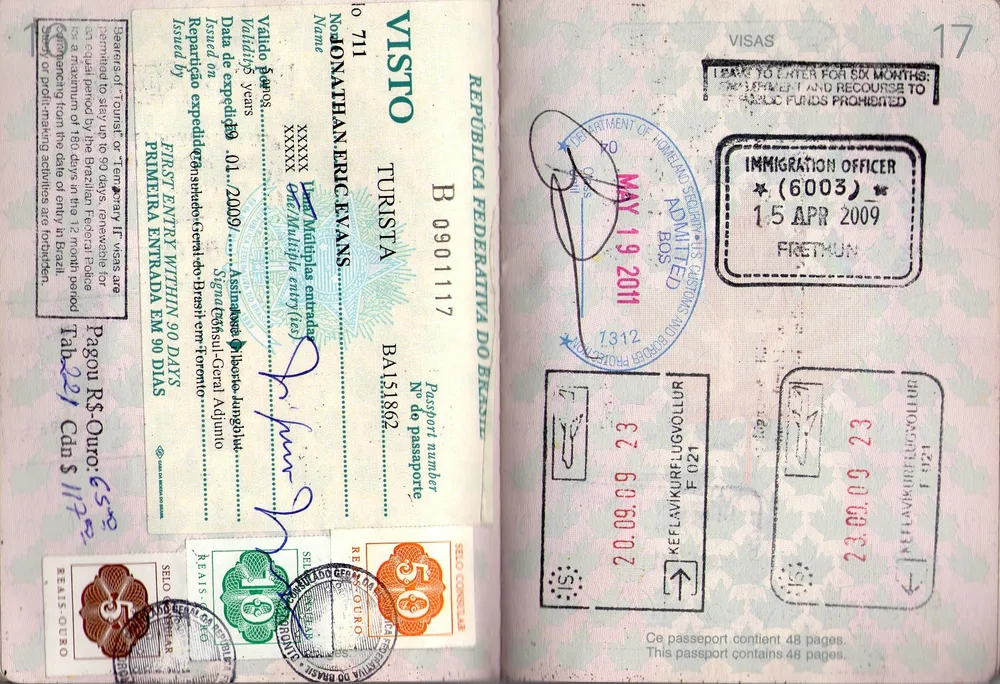 Pasaporte con sello, necesario para la residencia en Paraguay desde países que requieren visa